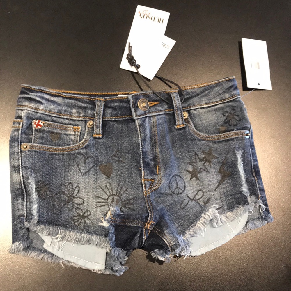 Girls Hudson Scribble Jean Short
